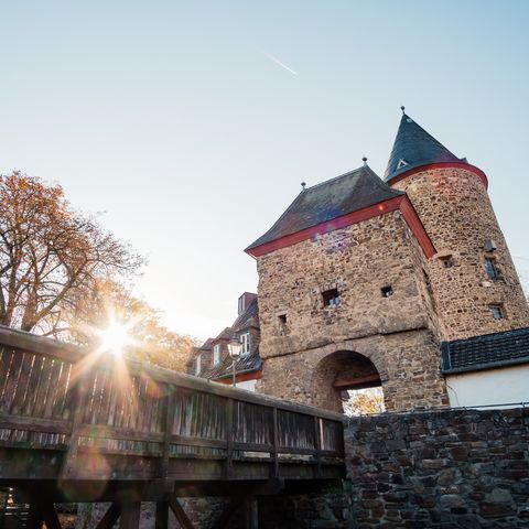 Abendstimmung am Hexenturm in Rheinbach. 